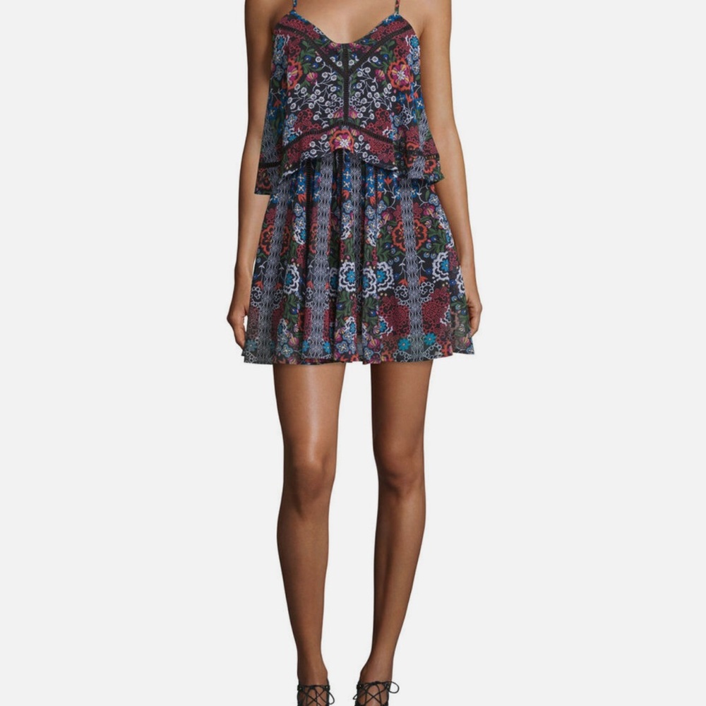 Nicholas Black Floral Mini Dress